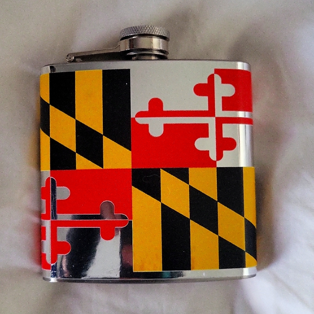 Maryland State Flag Flask